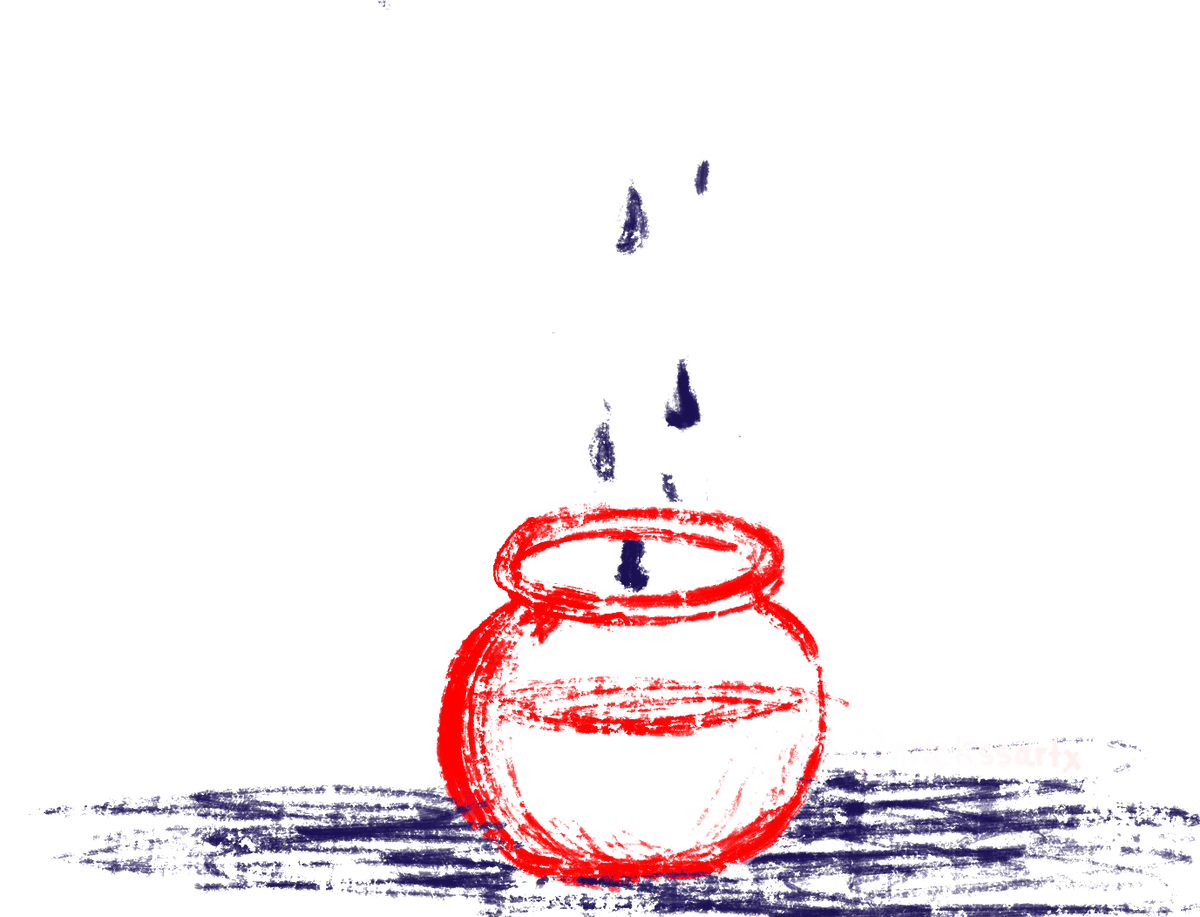 Pecera animada dibujada a mano